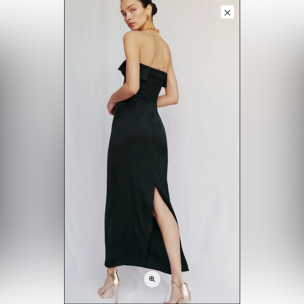 Reformation Johan Satin Dress